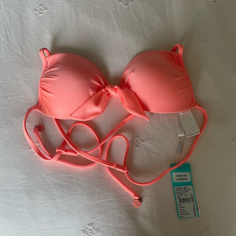 NWT seafolly bikini top